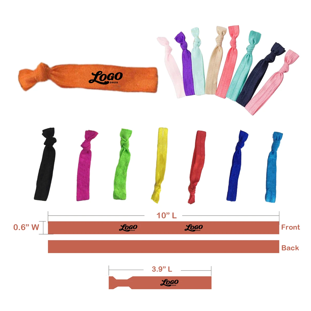 Multicolor All-Match Knotted Elastic Headband 1