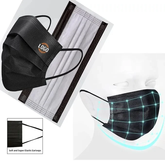 Face Masks with Elastic Ear Loop Protective Wear 1
