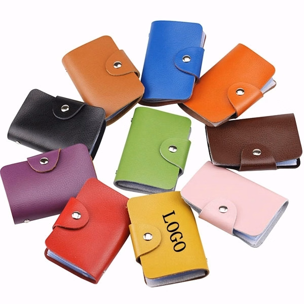 Soft PU Case 12 Credit Cards Holder