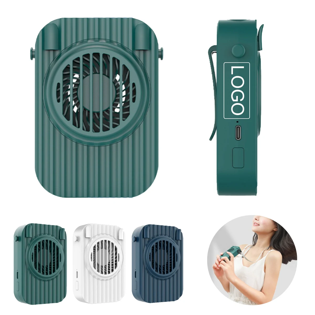 Lanyard Back Clip Handheld Portable Mini Fan 1