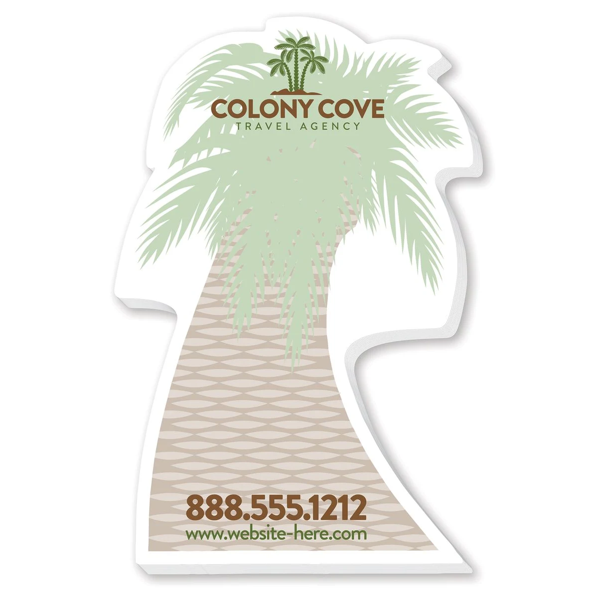 Adhesive Note Shape - Palm Tree (3.125x5.25) - 25 Sheets 1