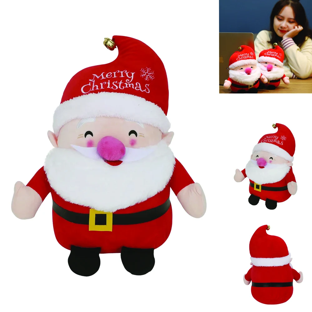 Santa Claus Plush Toy with Logo on Hat 1