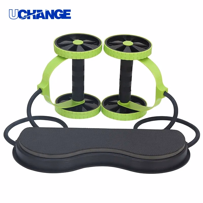 Pull-Line Belly Wheel Home Ab Roller for Core Training & Fitness