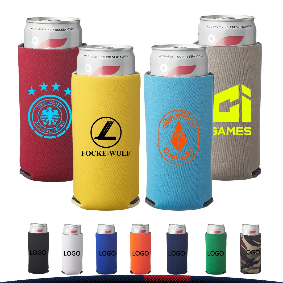 Slim Collapsible Can Coolers 1