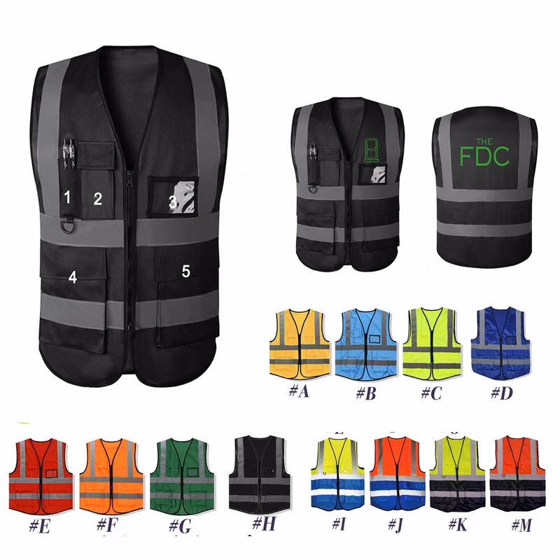 Reflective Safety Vest with Pouch
