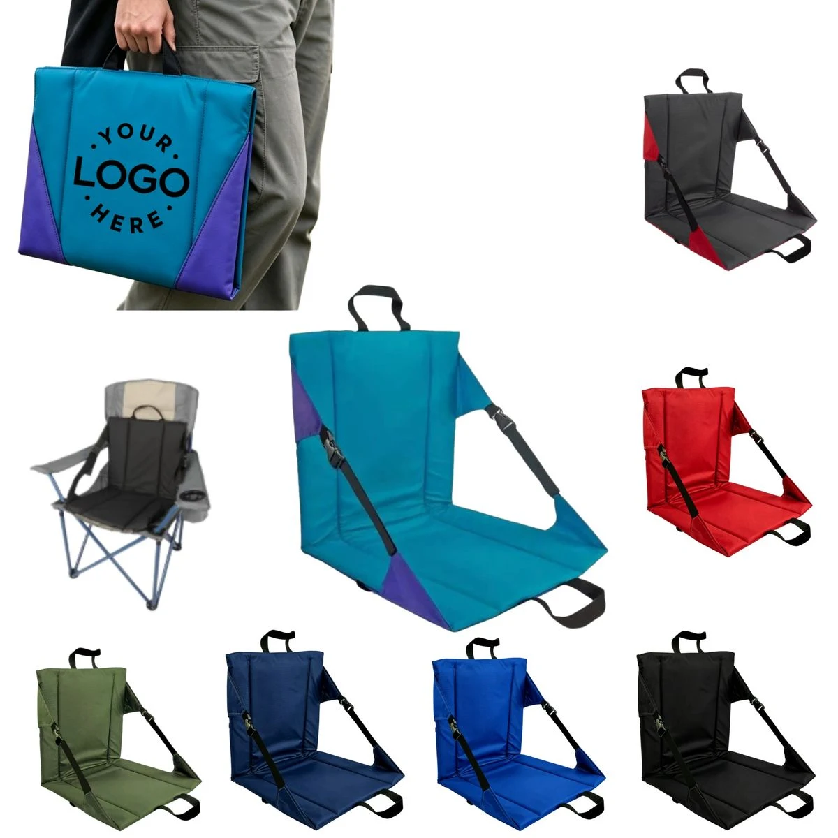 MOQ 10pcs Convenient Folding Seats For Stadium Concerts 1