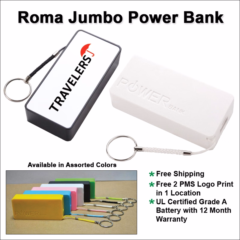 Roma Jumbo Power Bank - 4000 mAh