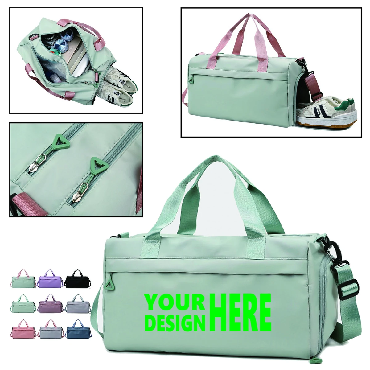 MOQ 50 Waterproof Sports Tote Bag Full Color 1