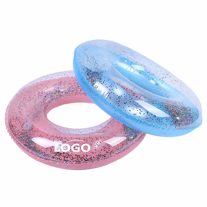 18-wire PVC transparent flash inflatable swimming ring