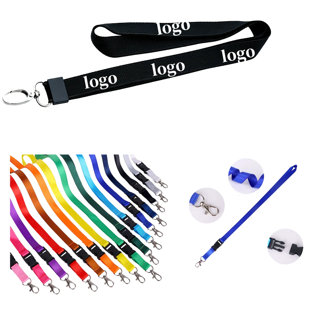 Branded Safety Breakaway Lanyard For ID Badge Holders 1