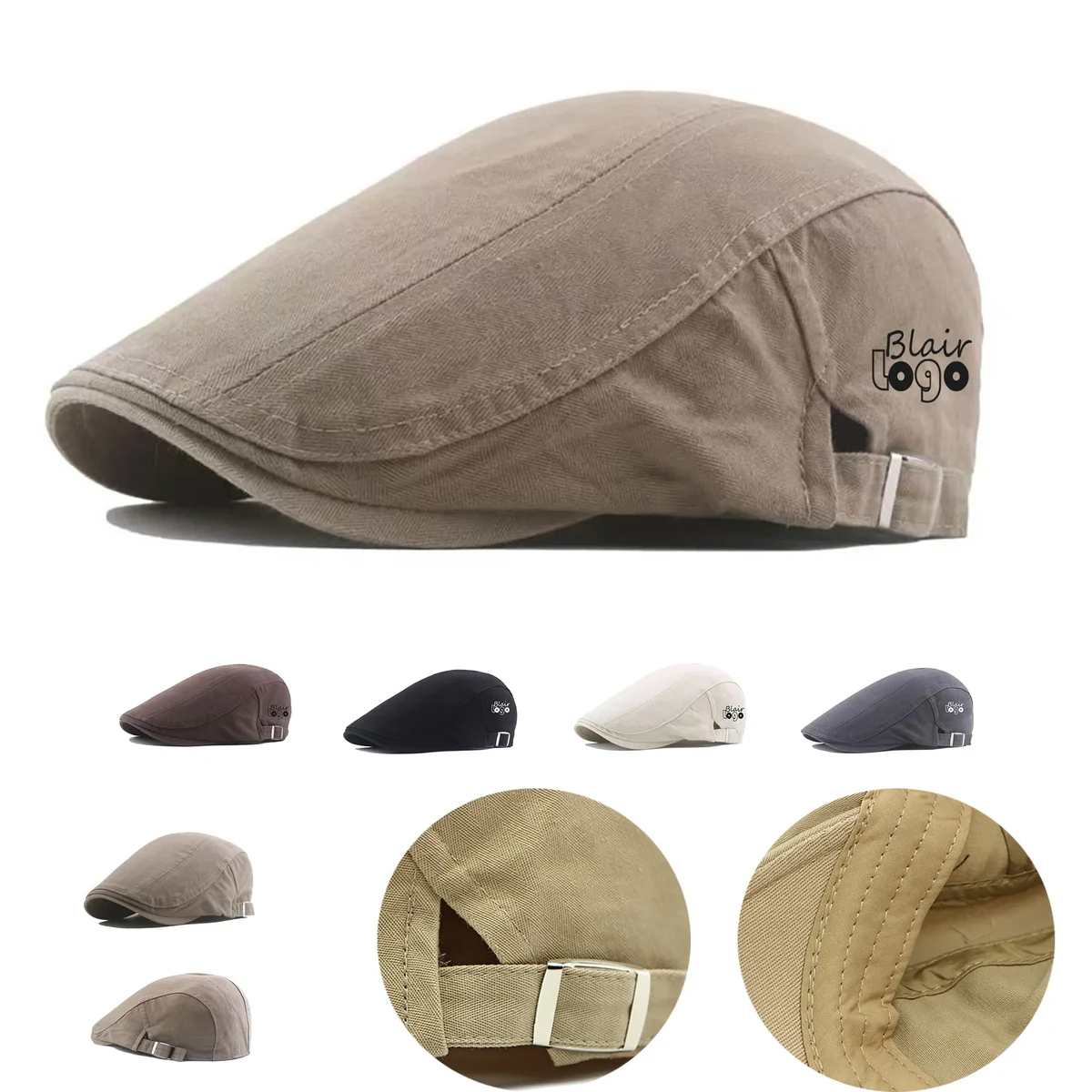 Cotton Ivy Cabbie Cap 1