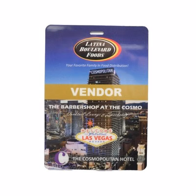 USA Made Waterproof Laminated Event Tag (4.5"x6") Rectangle