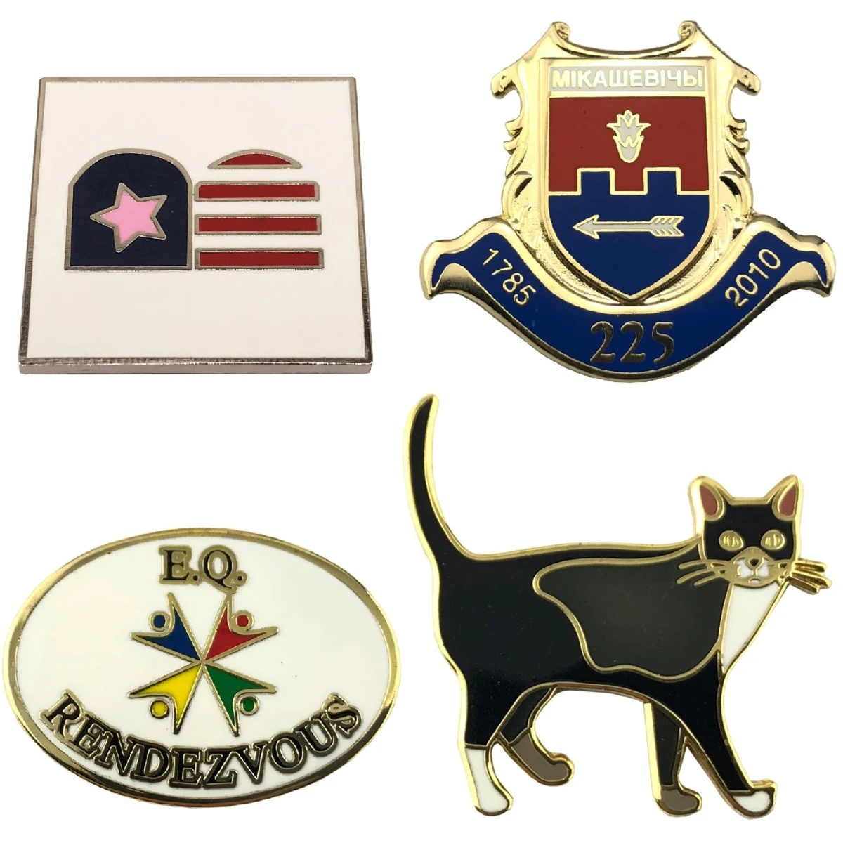 1.5" Hard Enamel Die Struck Lapel Pins 1