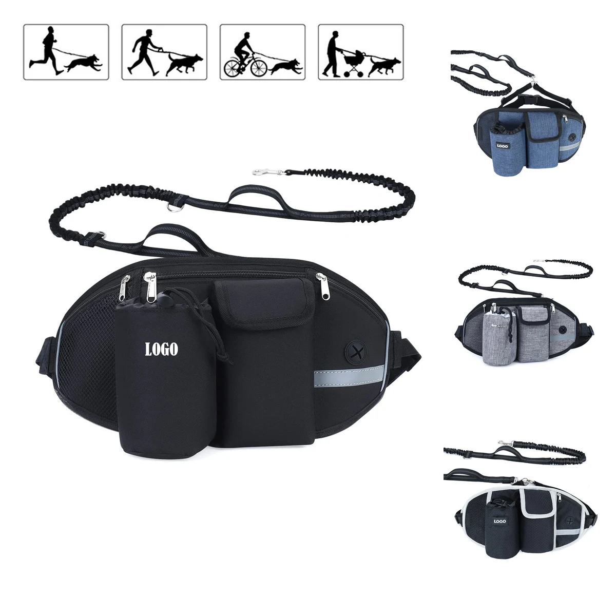 Hands Free Dog Leash Fanny Pack 1