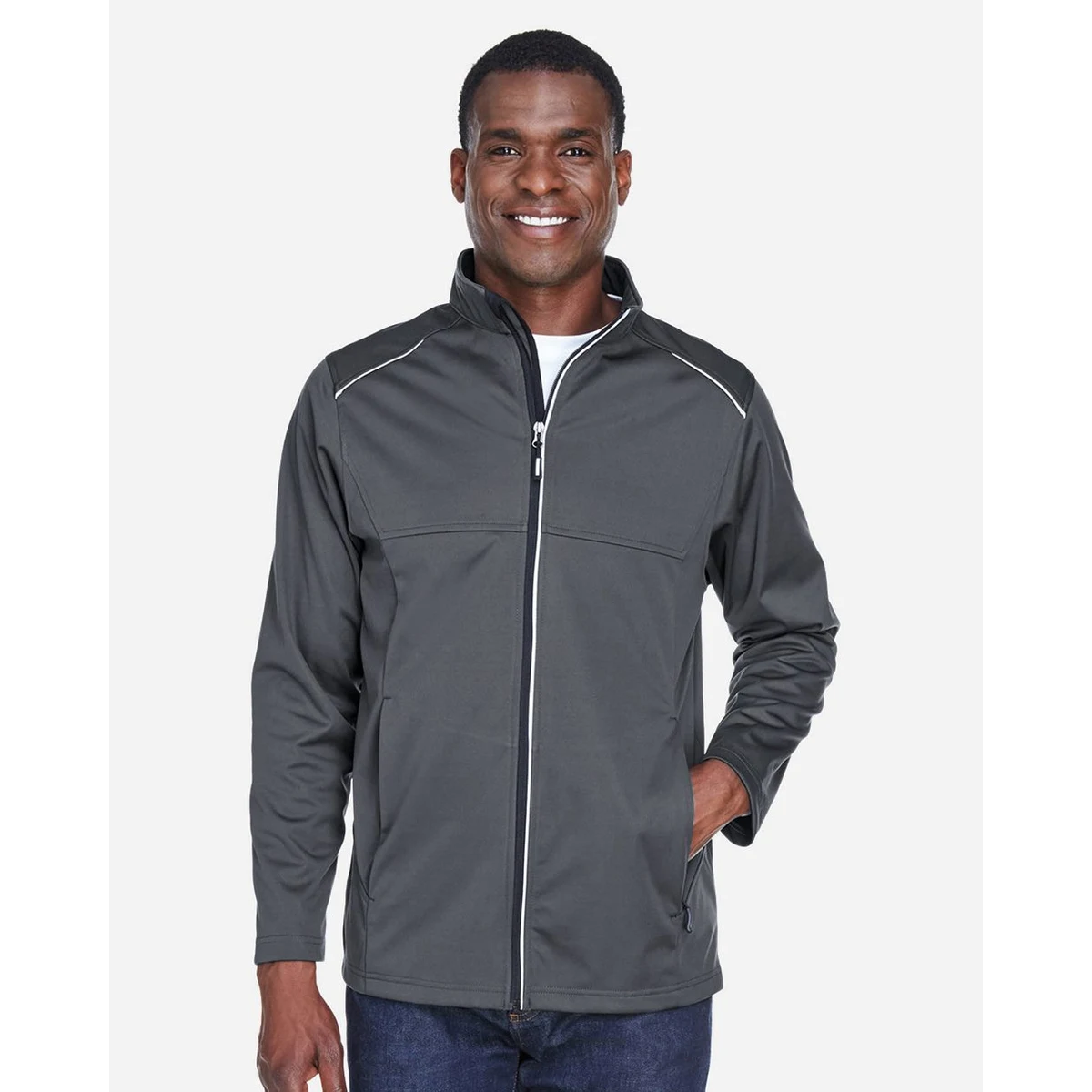 Men's Tall Techno Lite Three-Layer Knit Tech-Shell - CE708T 1