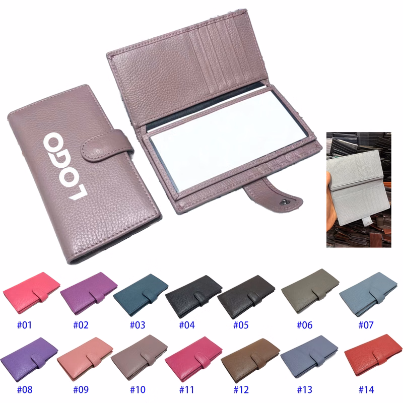 Leather Checkbook Cover RFID Wallet