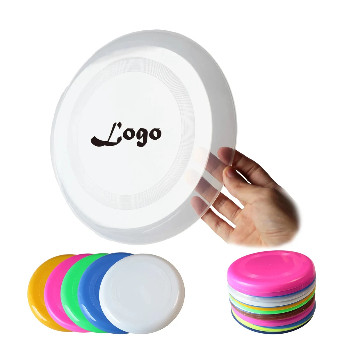 9" Transparent Flying Disc 1