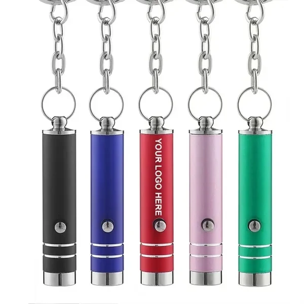 Custom Aluminum UV LED Keychain Flashlight with 395nm Detection — Compact Authentication Tool 1