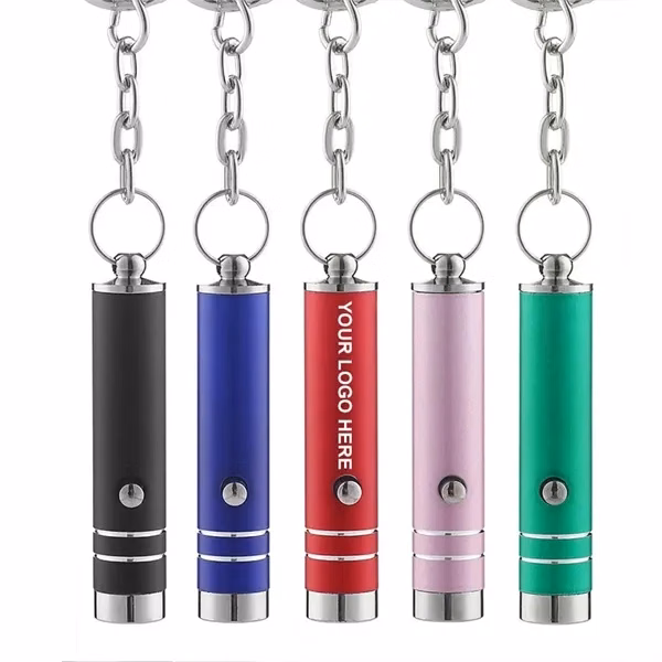Custom Aluminum UV LED Keychain Flashlight with 395nm Detection — Compact Authentication Tool