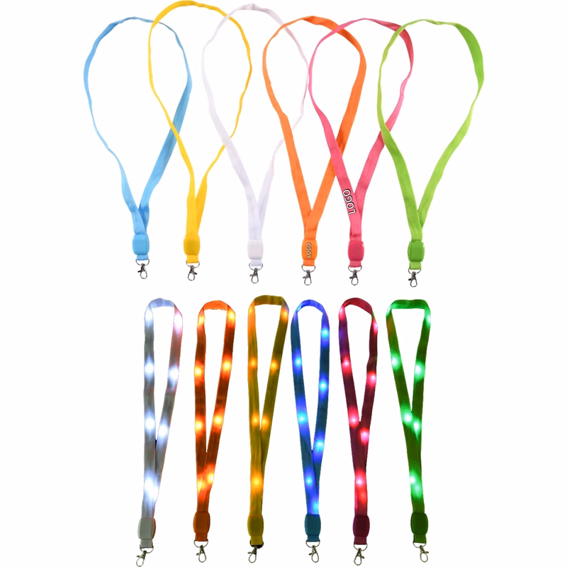 LED Fully Customizable Lanyards