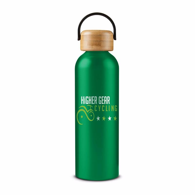 24 oz Vigor Aluminum Bottle With Bamboo Lid