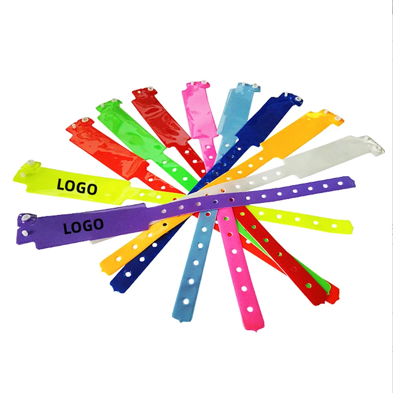 Disposable PVC advertising wristbands concert bracelets hospital children's playground tourist 1