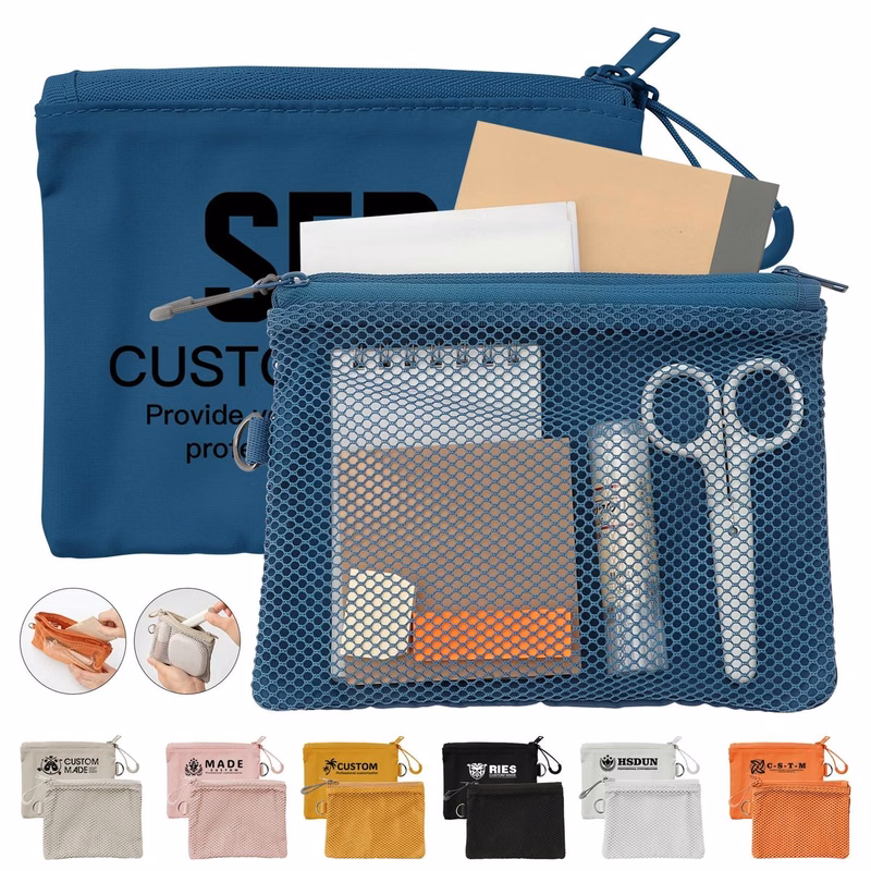 Two ZipperedMesh Pouch
