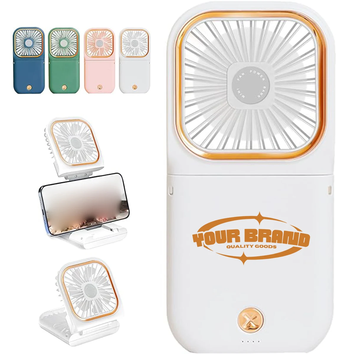 Portable Folding Desk Fan with 180° Adjustable Angle 1
