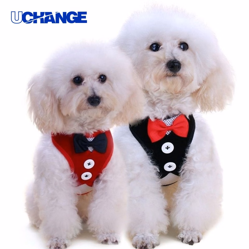 Adjustable Dog Collar Necktie Leash Set