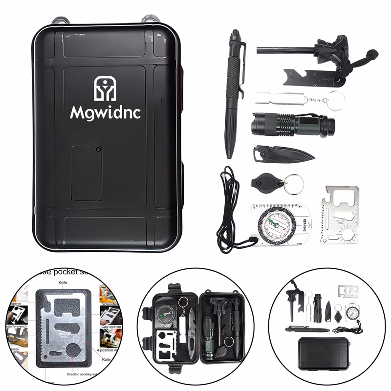 10-Piece Survival Kit for Outdoor Travel