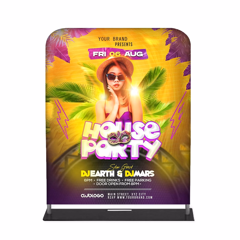 Tube Banner, Double Sided Digitally Printed - 6'x5'