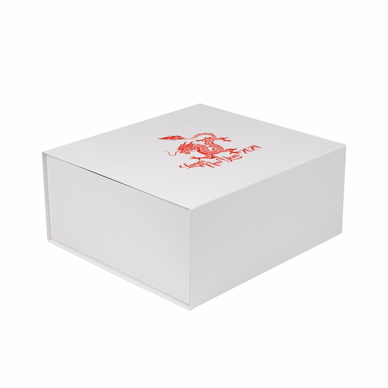 Large White Kraft Premium Vesta Gift Box w/ Matte Gravure Anti-Rub Varnish