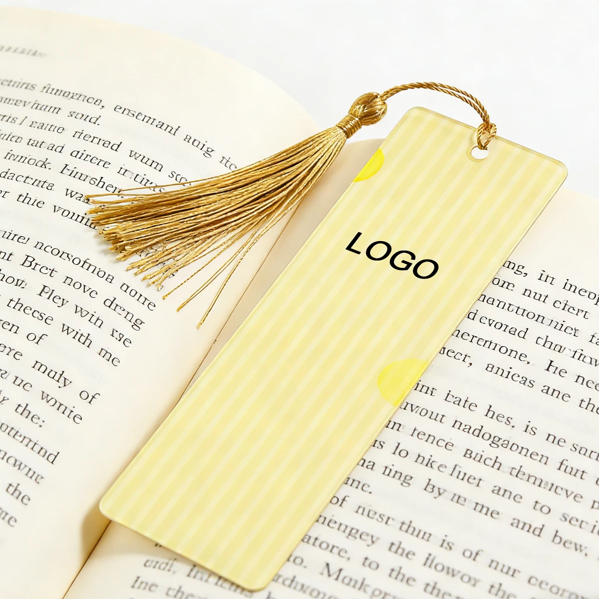 Elegant Bookmark with Acrylic Body and Tassel 1