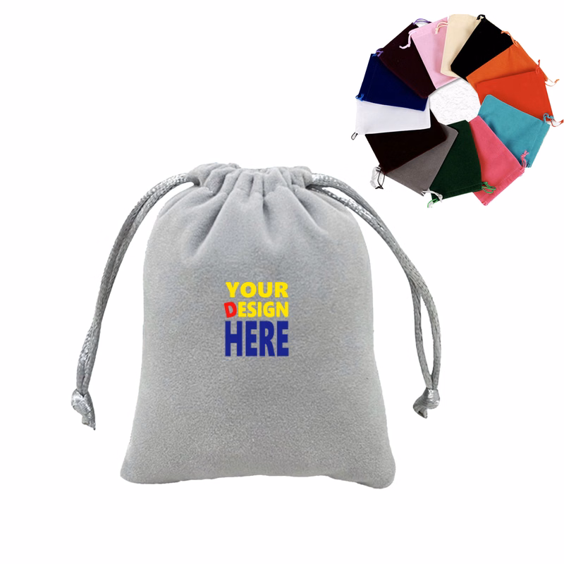 Plush Drawstring Fleece Pouch