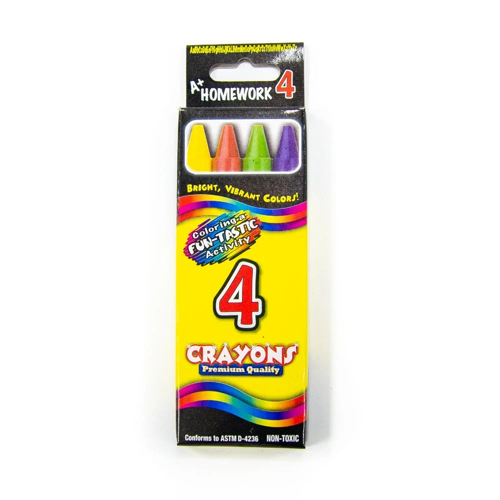 Crayons - 4 Pack Assorted Colors 1