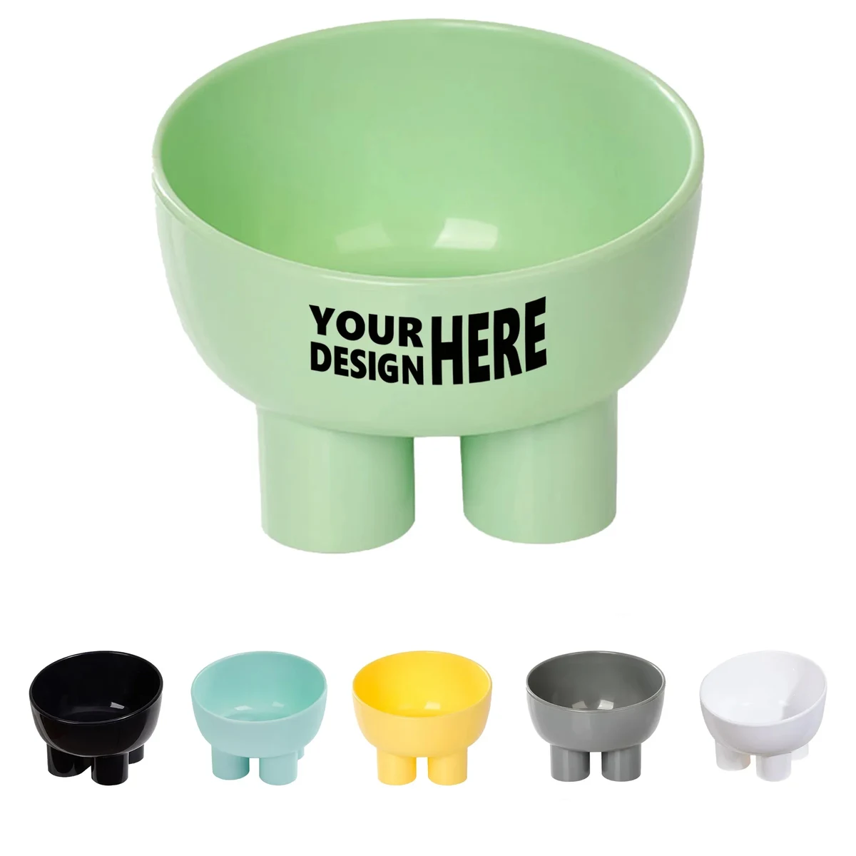 Elephant Leg Style Tilted Anti-Spill Pet Bowl 1