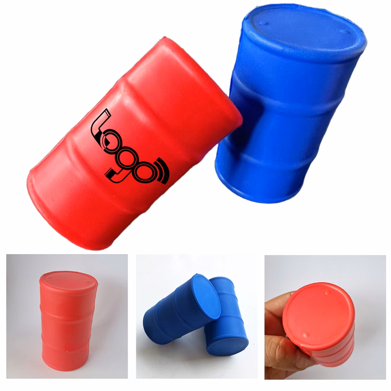 Customizable Oil Drum Stress Toy for Promotions and Events
