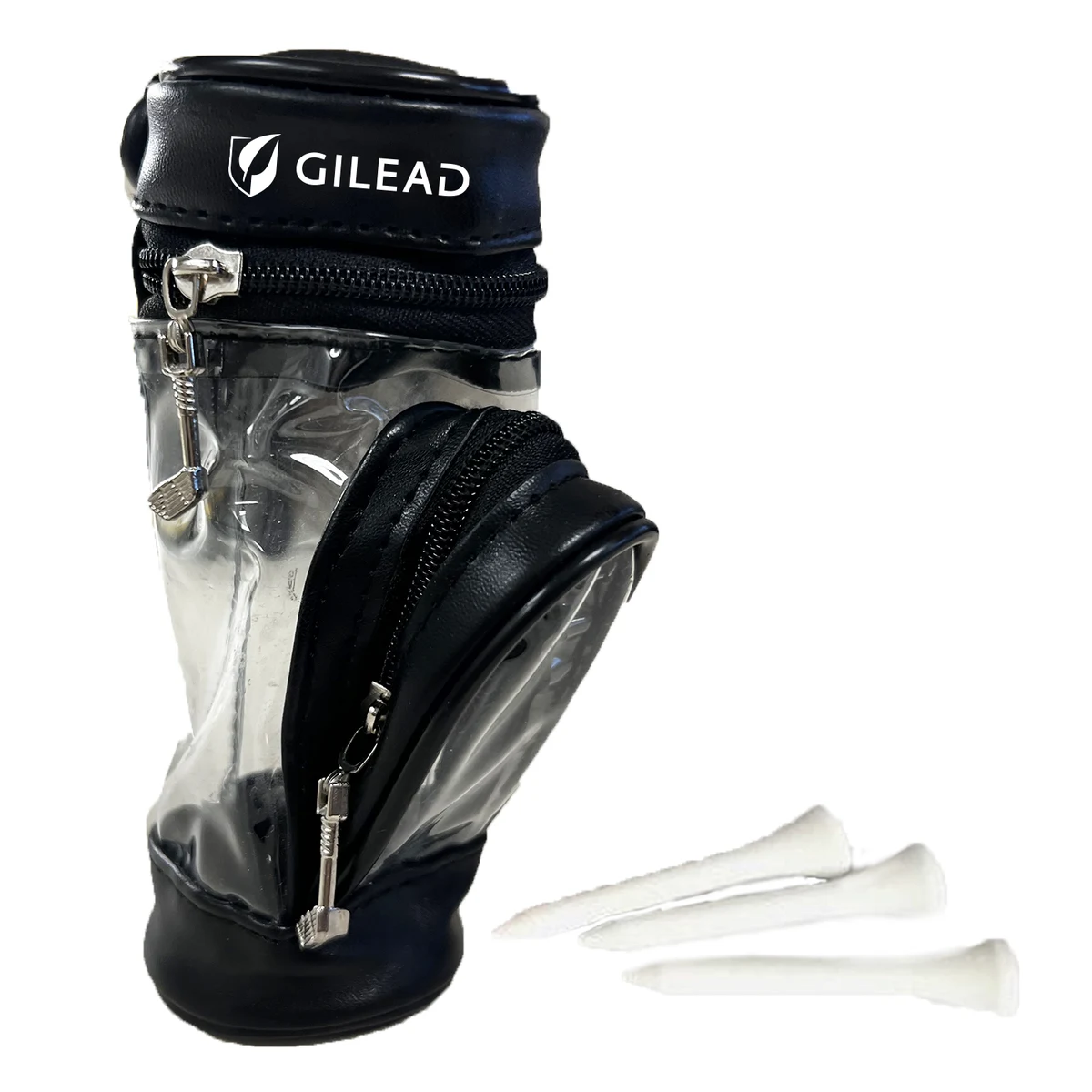 Golf Tees & PU Leather Bag Gift Set 1