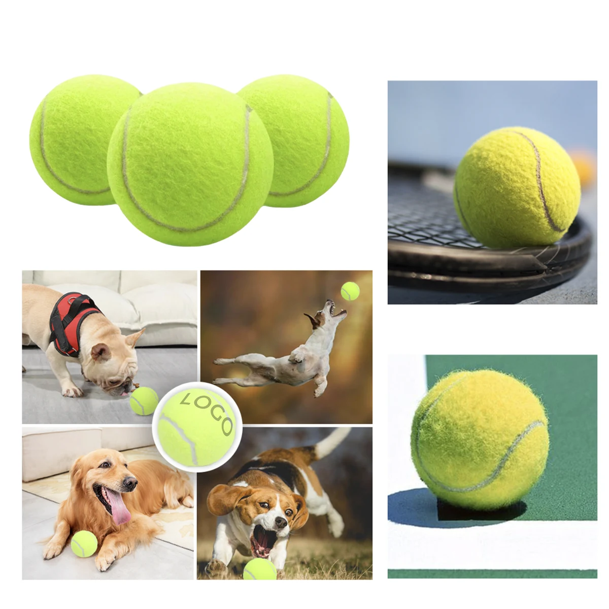 MOQ 10 PCS Safe Pet Tennis Ball 1