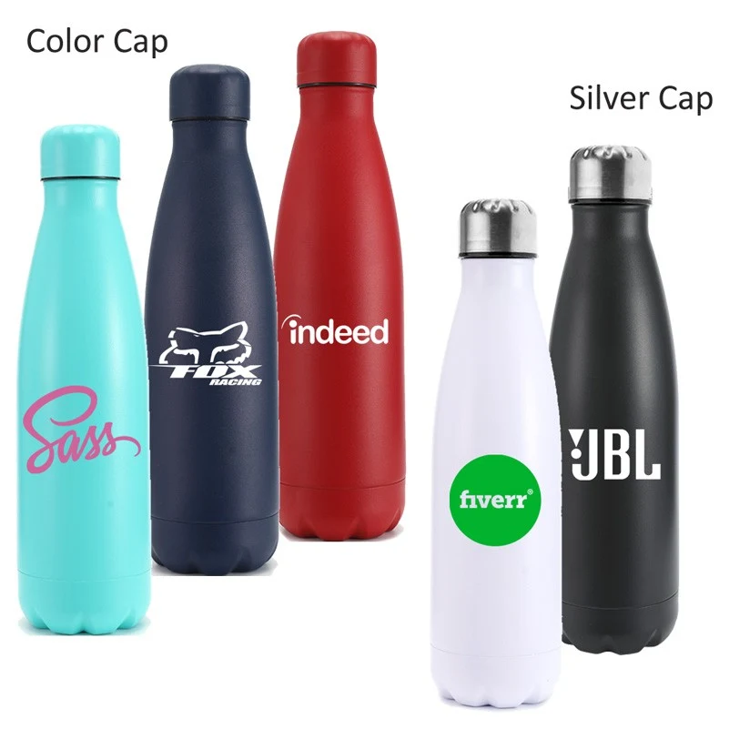 17 Oz. Soft Drink Shape Water Bottle Double Insulated Stainless Steel 1