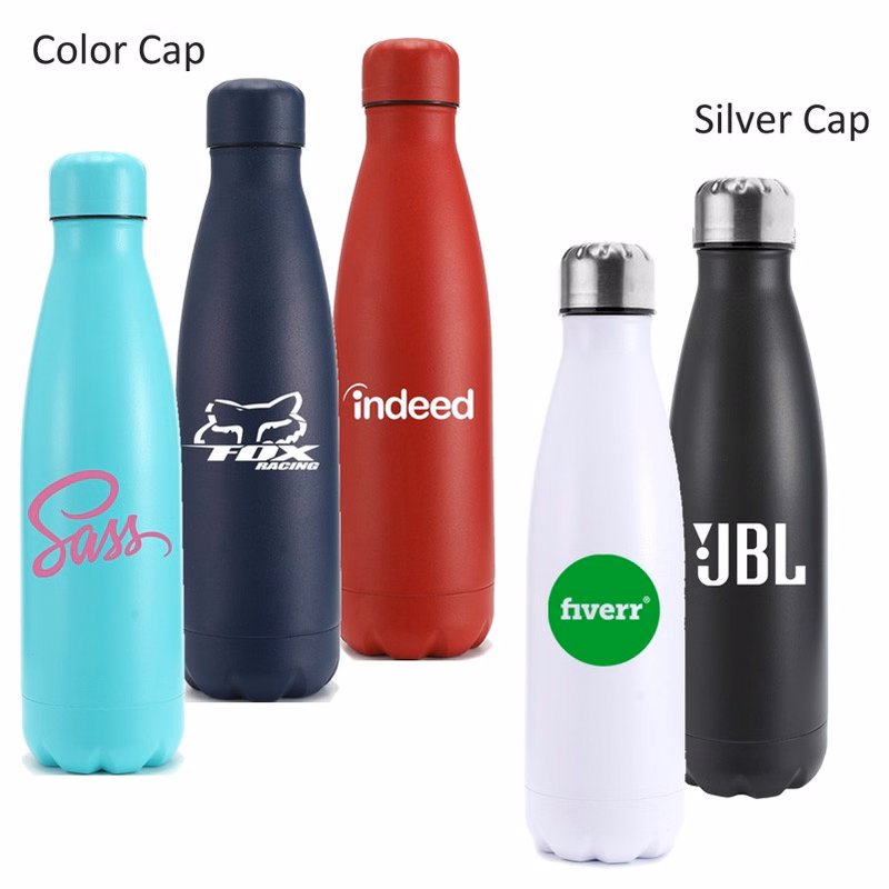 17 Oz. Soft Drink Shape Water Bottle Double Insulated Stainless Steel