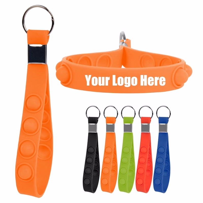Push Pop Stress Reliever Keychain
