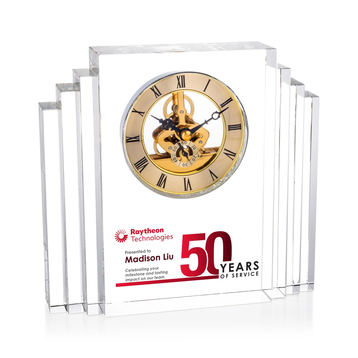 Desford VividPrint™ Clock - Gold 1
