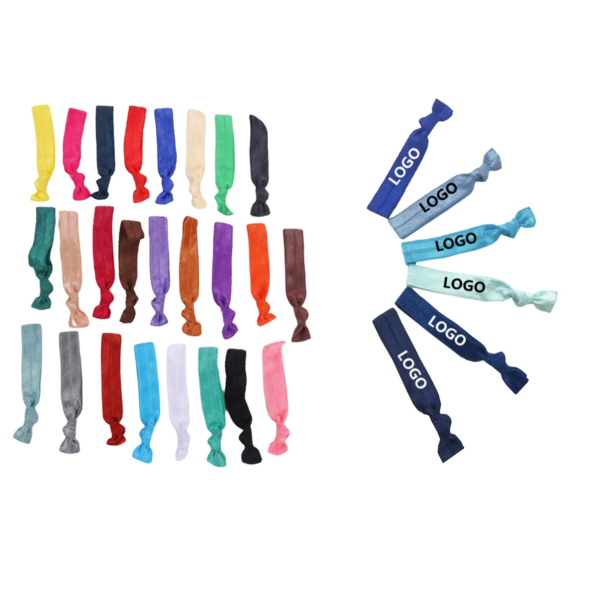 DIY Elastic Hair Ties Customizable With Logo 1