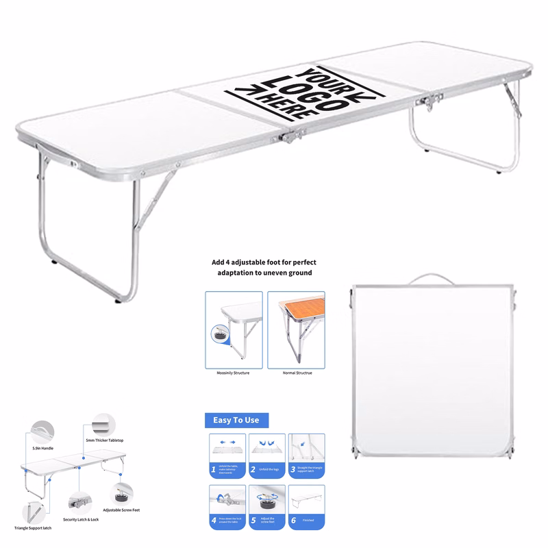 4Ft Portable Picnic Foldable Low Beach Lightweight Aluminum Camping Table