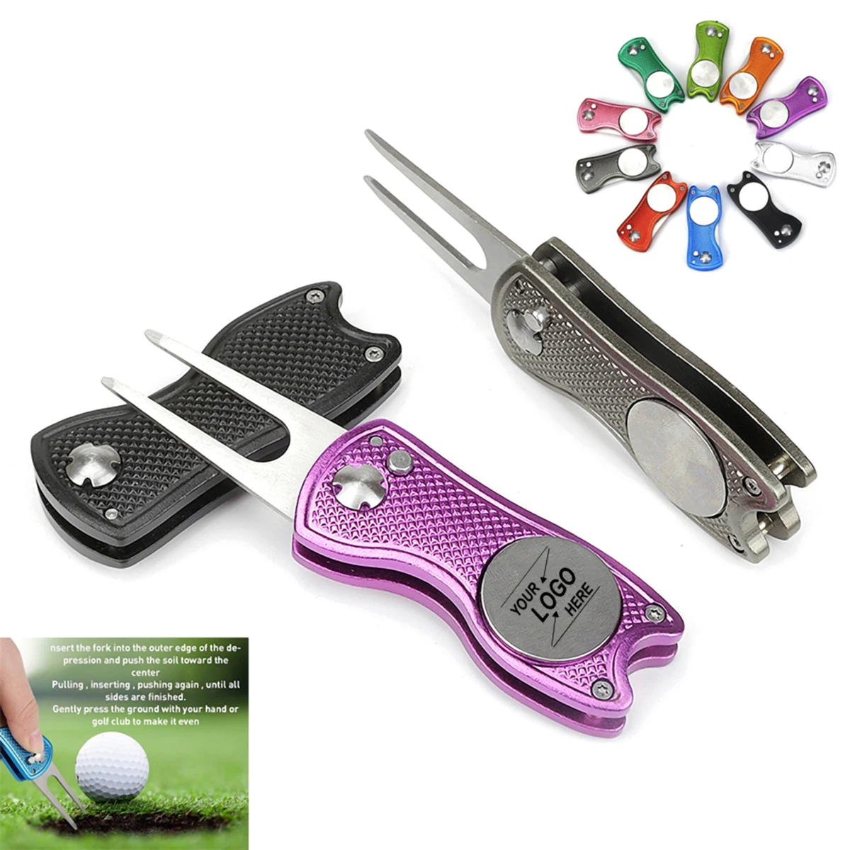 Aluminum Golf Divot Tool 1