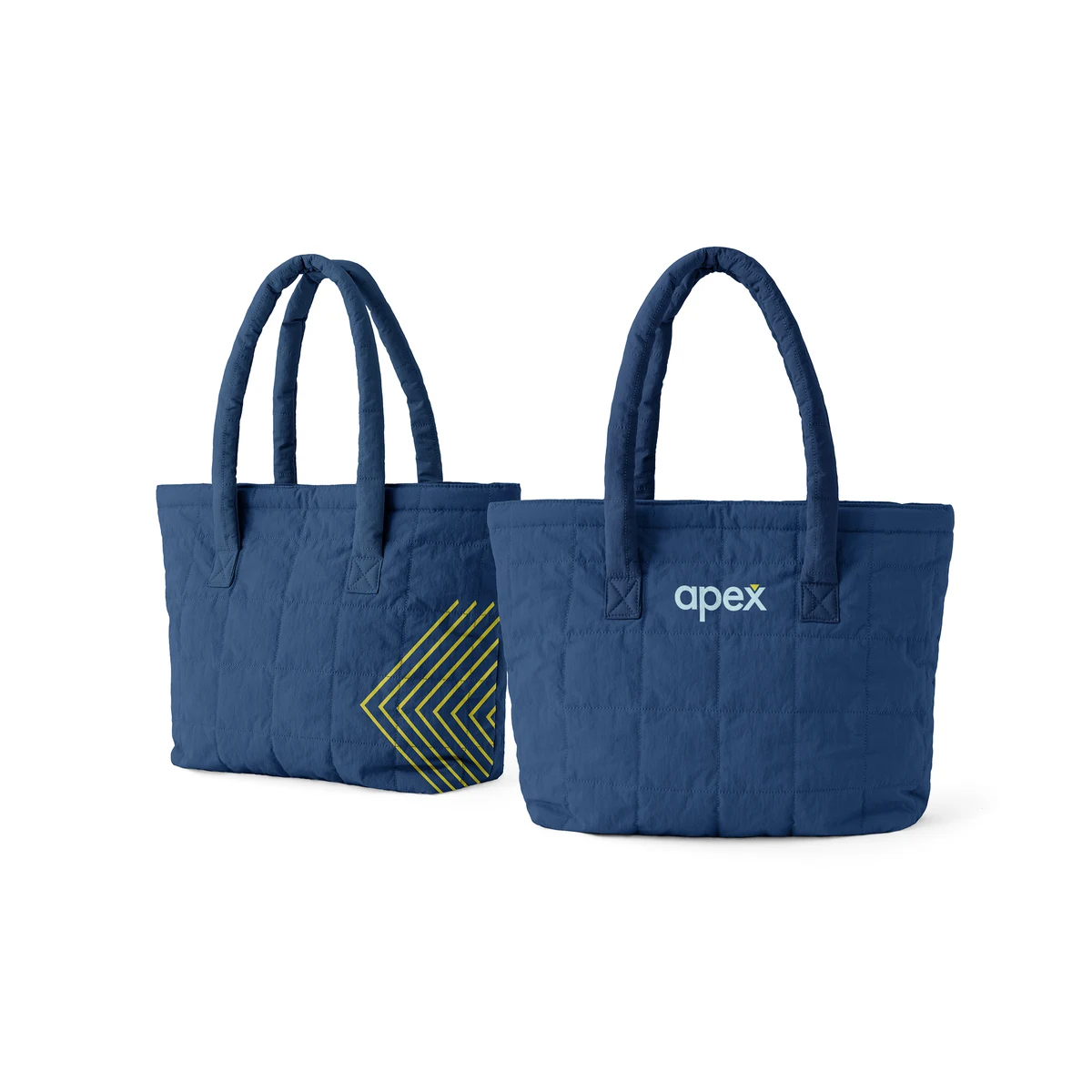 Large Quilted Puffy Tote, custom tote bag with logo imprint 1