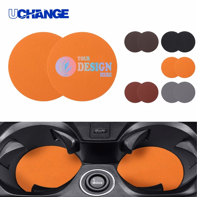 PU Car Coaster Set (2 PC)