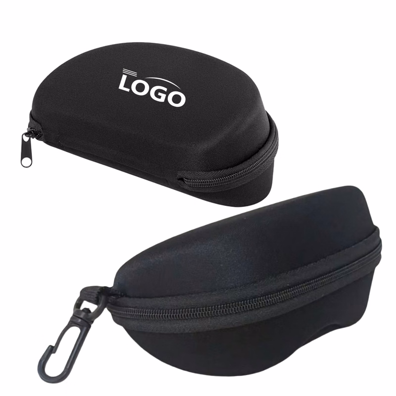 Storage Case Zipper Glasses Felt Lining Reinforced Belt Clip