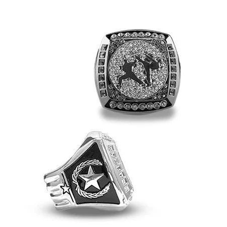 Karate Championship Ring Silver 1